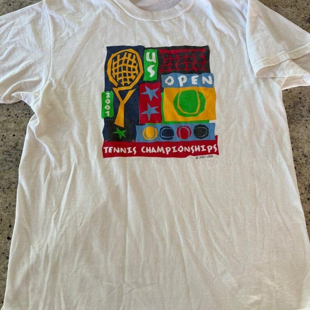 2001 Us Open Tennis Championships T Shirt Awesome Graphic
